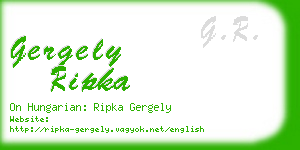 gergely ripka business card